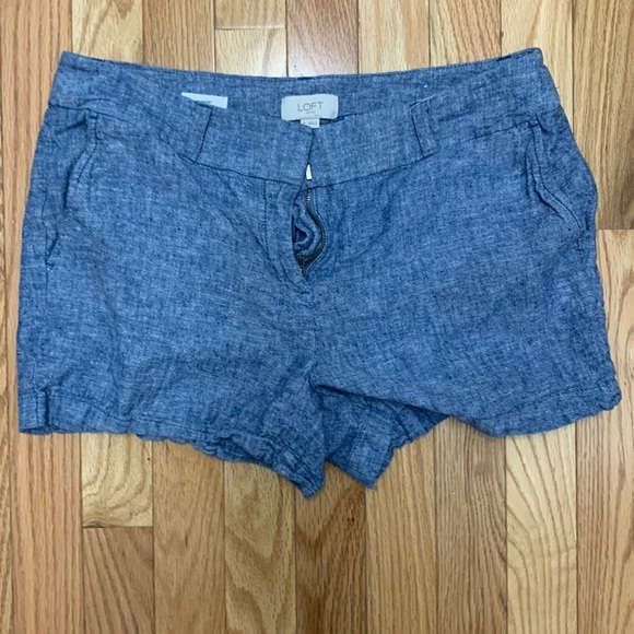 Loft‎ Chambray 4” Shorts - Picture 1 of 4